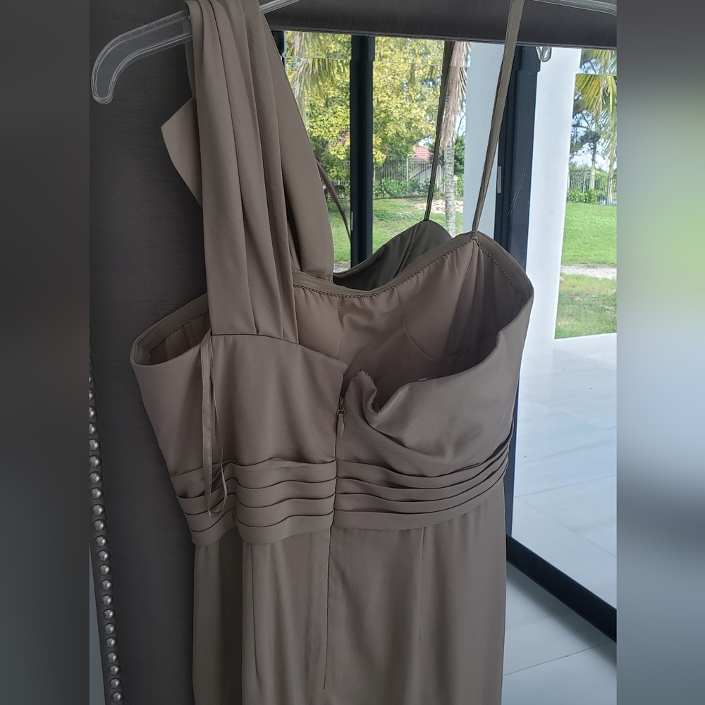 BCBGMAXAZRIA Gown Tan Dress - Picture 5 of 7